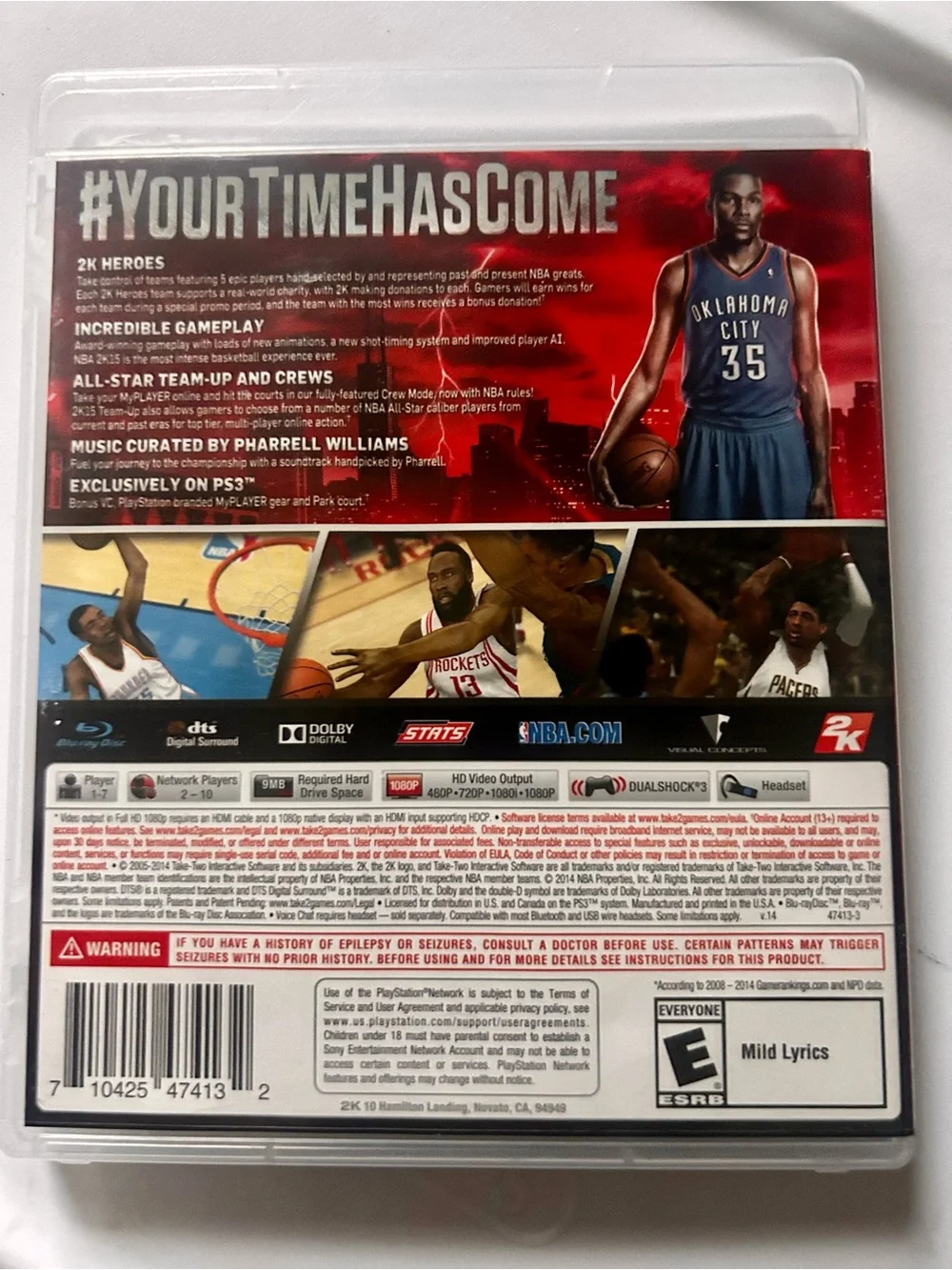 ⭐️$5 bundled⭐️ NBA 2K15 (PS3) Video Game — 2K